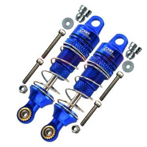 Ammortizzatori anteriori a molla in alluminio 50mm blu per Losi Mini-T 2.0