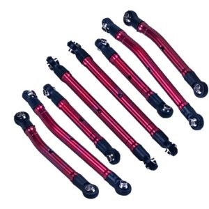 Set link Long Arm lift regolabili in alluminio rosso per TRX-4M High-Trail