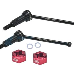 CVD anteriori carbon/steel con esagoni rossi per ARRMA Granite 4WD 1/18 (2 pz)