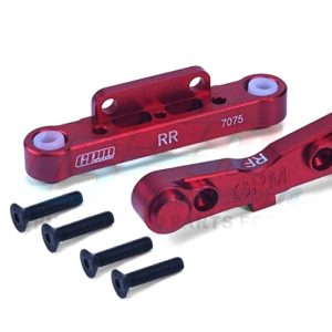 Supporto bracci inferiori posteriori in alluminio rosso per ARRMA 6S