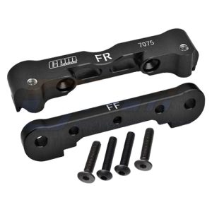 Supporto bracci inferiori anteriori in alluminio nero per ARRMA 6S