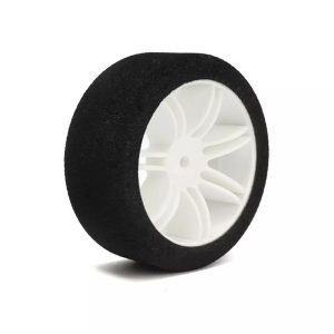 Ruote in Spugna durezza 42 su cerchi bianchi anteriori 66mm (2) HOTRACE 1/10 motore a combustione su strada