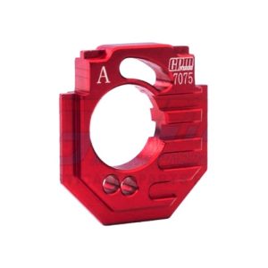 Supporto motore regolabile posteriore in alluminio 7075-T6 rosso per ARRMA Granite 4WD 1/18