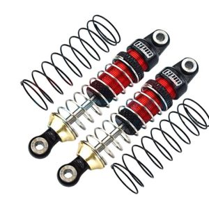Ammortizzatori in alluminio 6061-T6 52mm rossi con molle anteriore/posteriore per TRX-4M