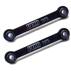 Tiranti sterzo anteriori in alluminio 7075-T6 neri per ARRMA Granite 4WD 1/18 (2 pz)