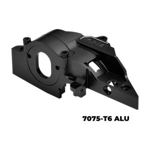 Supporto motore a sgancio rapido in alluminio nero per MiniMaxx