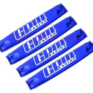 Copri ammortizzatori blu (4 pz) per TRX X-Maxx e ARRMA Kraton 1/5