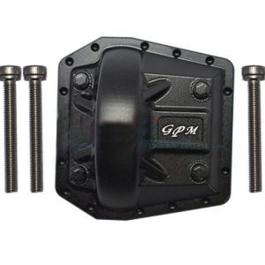 Copertura cambio in alluminio nera per Axial SCX6 Jeep JLU Wrangler