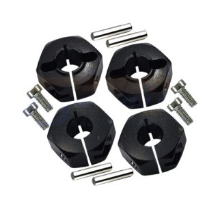 Esagoni ruota neri con perni (4 pz) per Element RC Enduro Sendero Trail