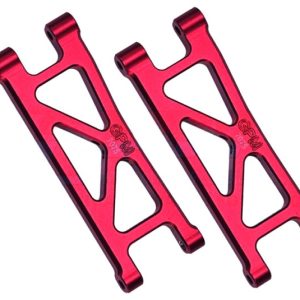 Bracci sospensione posteriori inferiori in alluminio 7075-T6 rossi per ARRMA Granite 4WD 1/18 (2 pz)