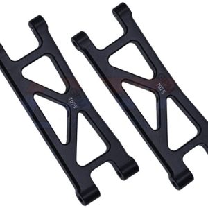 Bracci sospensione posteriori inferiori in alluminio 7075-T6 neri per ARRMA Granite 4WD 1/18 (2 pz)