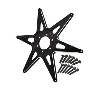 Stella cerchio anteriore in alluminio nero per PROMOTO-MX RTR (sostituisce FXR-LOS06000/6002)