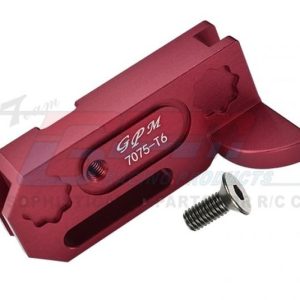 Supporto centrale trasmissione in alluminio rosso per modelli ARRMA 1/10 e 1/8