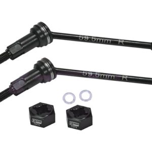 CVD posteriori carbon/steel con esagoni rossi per ARRMA Granite 4WD 1/18 (2 pz)