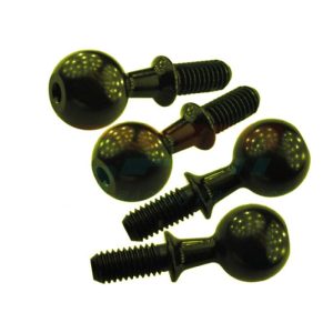 Pivotballs gehärtet für vordere Lenkhebel schwarz (4) GPM ARRMA Kraton, Talion, Typhon, Senton, Outcast, Notor. 6S