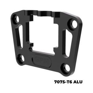 Supporto bulkhead posteriore rinforzato in alluminio nero per MiniMaxx