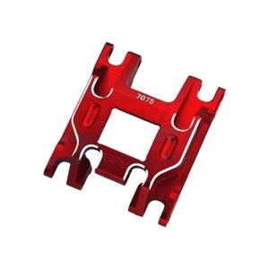 Piastra inferiore telaio in alluminio 7075-T6 rossa per TRX-4M