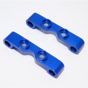 Supporti bracci sospensione superiori in alluminio blu anteriori/posteriori per Tamiya TT01