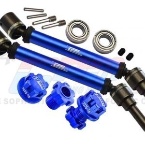 Semiassi CVD in acciaio temprato con albero in alluminio anteriore e posteriore blu (2 pz) GPM TRX WideMaxx