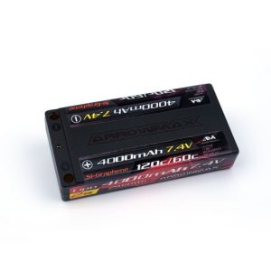 AM Lipo 4000mAh SuperShorty - 7.4V 60C Continuos 120C Bur. ARROWMAX