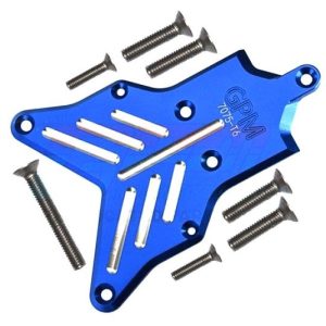 Piastra protezione telaio posteriore in alluminio 7075-T6 blu per TRX Sledge