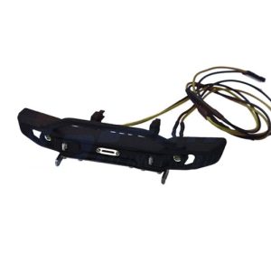 Paraurti anteriore nero con illuminazione per TRX-4M