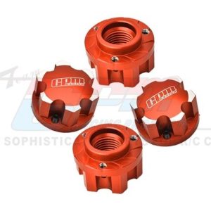 Dadi ruota in alluminio 7075 arancioni per cerchi 1/5 e Kraton 8S GPM TRX X-Maxx / XRT