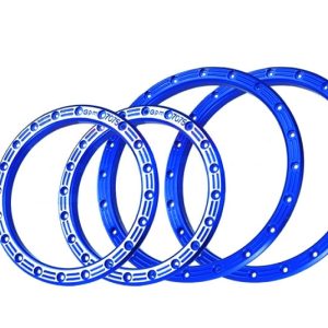 Anelli beadlock ruote SLVR 4.3 in alluminio 7075-T6 blu per TRX X-Maxx (PRO2763-21)