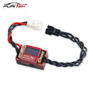 MICROBOOST 2S BL-Regler LIPO 25A/50A Sensor/Sensorlos LCD FURITEK für 1/24 + 1/28 Drift und RaceCar rot