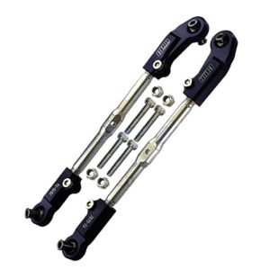 Tiranti in acciaio inox con uniball alluminio neri per ARRMA 6S