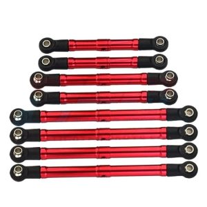 Set tiranti sterzo in alluminio 6061-T6 rosso per TRX-4M
