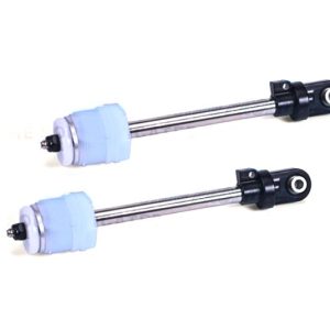 Steli ammortizzatori in carbonio medio con guida in alluminio nera per X-Maxx