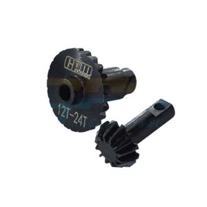 Coppia ingranaggi conici temprati 12/24 denti per TRX-4M