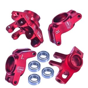 Fuselli e portamozzi in alluminio 7075-T6 rossi con cuscinetti per ARRMA Granite 4WD 1/18