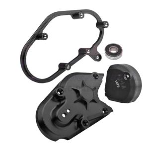 Set scatola cambio in alluminio nero per PROMOTO-MX RTR (sostituisce FXR-LOS06000/6002)