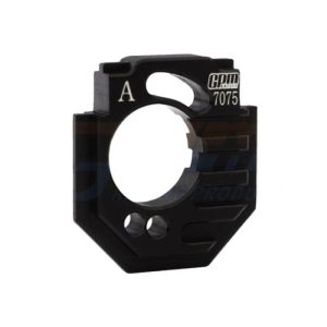 Supporto motore regolabile posteriore in alluminio 7075-T6 nero per ARRMA Granite 4WD 1/18