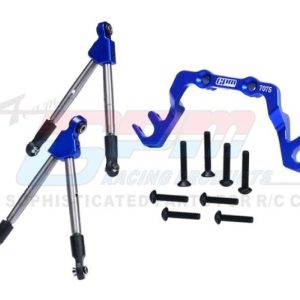 Rinforzo superiore bracci anteriori in alluminio nero per TRX Slash 4x4 LCG
