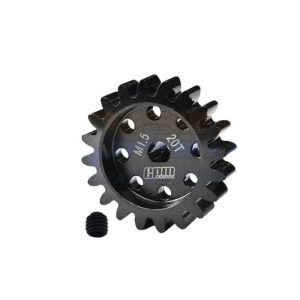 Pignone motore in acciaio 40Cr 20T modulo 1.5 per X-Maxx e XRT (albero 5mm)