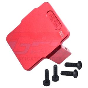 Piastra servo/ricevente in alluminio 7075-T6 rossa per ARRMA Granite 4WD 1/18 (per ESC)