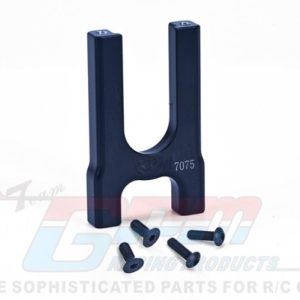 Supporto differenziale centrale anteriore in alluminio nero per ARRMA 6S