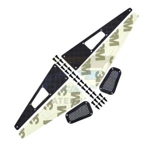 Protezioni parafanghi anteriori in metallo nere per TRX-4M Land Rover Defender
