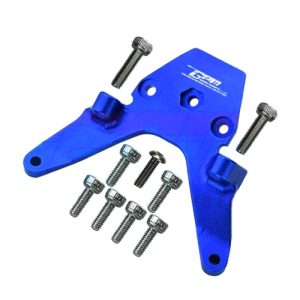Bulkhead anteriore in alluminio blu per Losi Mini-T 2.0