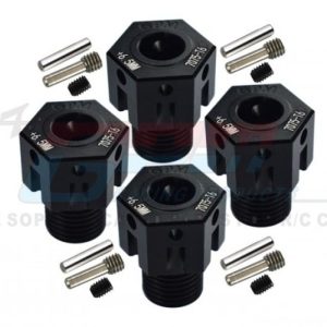 Set adattatori esagonali ruota +6,5 mm in alluminio 7075-T6 per TRX Sledge/MAXX/E-Revo (4 pz)