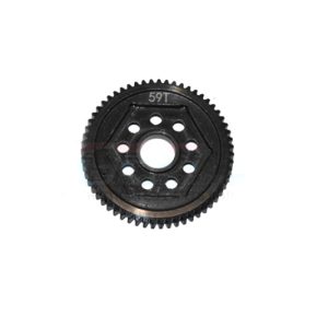 Corona principale 59T in acciaio temprato #45 per Team Losi Mini-T 2.0