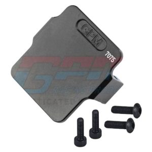 Piastra servo/ricevente in alluminio 7075-T6 nera per ARRMA Granite 4WD 1/18 (per ESC)