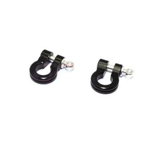 Grilli scala in alluminio universali neri per crawler e truck (2 pz)