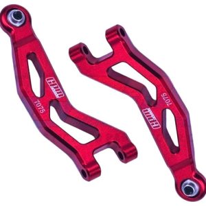 Bracci sospensione anteriori superiori in alluminio 7075-T6 rossi per ARRMA Granite 4WD 1/18 (2 pz)