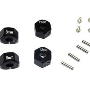 Radmitnehmer ruota 8mm in alluminio nero per Element RC Enduro Sendero