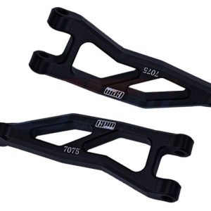 Bracci sospensione posteriori superiori in alluminio 7075-T6 neri per ARRMA Granite 4WD 1/18 (2 pz)