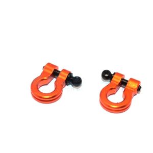 Grilli scala in alluminio universali arancioni per crawler e truck (2 pz)
